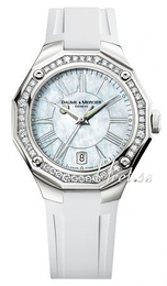 Baume & Mercier Riviera Biały/Guma Ø38 mm MOA8793