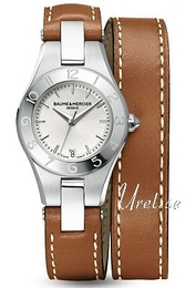 Baume & Mercier Linea Srebrny/Skóra Ø27 mm MOA10036