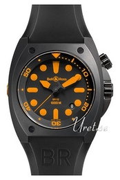 Bell & Ross Marine Czarny/Guma Ø44 mm BR 02-92 Orange