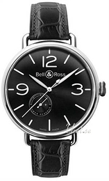 Bell & Ross Vintage Czarny/Skóra Ø45 mm WW1-97 Reserve De Marche