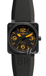 Bell & Ross Instrument Czarny/Guma 46x46 mm BR0192ORA