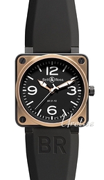 Bell & Ross Instrument Czarny/Guma 46x46 mm BR0192PINGOLCAR