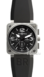 Bell & Ross Instrument Czarny/Guma 46x46 mm BR0194BLA