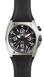 Bell & Ross Instrument Czarny/Guma 44x44 mm BR02STE