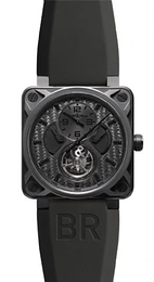 Bell & Ross Instrument Czarny/Guma 46x46 mm BRPHANTOM-TOUR