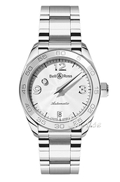 Bell & Ross Vintage Biały/Stal MYSDIAWHT60MIN