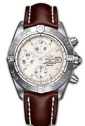Breitling Galactic Chronograph II Biały/Skóra Ø44 mm A13364-041
