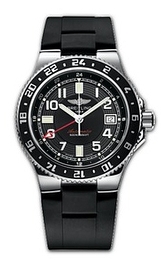 Breitling Superocean GMT Czarny/Guma Ø41 mm A32380-3023