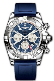 Breitling Chronomat GMT Niebieski/Guma Ø47 mm AB0410-0221