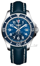 Breitling Superocean II 42 Niebieski/Skóra Ø42 mm A17365D1-C915-113X-A18BA.1