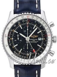 Breitling Navitimer World Czarny/Skóra Ø46 mm A2432212-B726-101X-A20BA.1