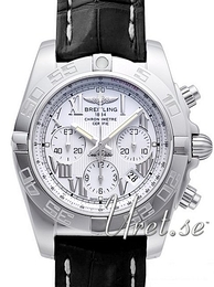 Breitling Chronomat 44 Srebrny/Skóra Ø43.5 mm AB011012-G676-743P-A20BA.1