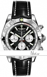 Breitling Chronomat 44 Czarny/Skóra Ø43.5 mm AB0110-0112 Black Croco