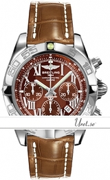 Breitling Chronomat 44 Brązowy/Skóra Ø43.5 mm AB0110-0912 Brown Croco