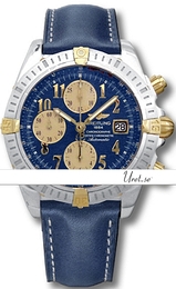 Breitling Chronomat Calibre 13 Niebieski/Skóra Ø43.7 mm B13356-371 Blue Calf
