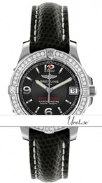 Breitling Colt Oceane Czarny/Skóra Ø33 mm A77380-3016D Black Lizard