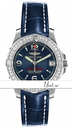 Breitling Colt Oceane Niebieski/Skóra Ø33 mm A77380-3712D Blue Croco