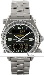 Breitling Emergency Czarny/Tytan Ø43 mm E76321-108 / 232