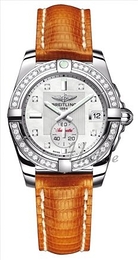 Breitling Galactic 36 Automatic Biały/Skóra Ø36 mm A37330-2316D / 202