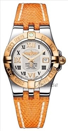 Breitling Galactic 30 Srebrny/Skóra Ø30 mm C71340L-7415 / 230