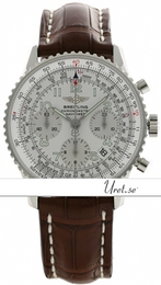 Breitling Navitimer Limited Srebrny/Skóra Ø41.8 mm A23322-3512 Brown Croco