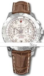 Breitling Skyracer Raven Srebrny/Skóra Ø43 mm A27362-0412 Brown Croco