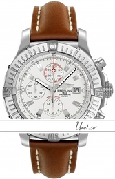 Breitling Avenger Super Avenger Biały/Skóra Ø48 mm A13370-041 Brown Calf
