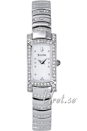 Bulova Crystal Biały/Stal 96T13
