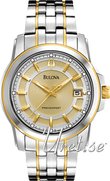 Bulova Precisionist Żółte złoto/Stal w odcieniu złota Ø40 mm 98B156