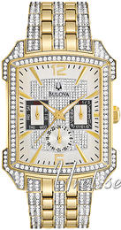 Bulova Crystal Srebrny/Stal w odcieniu złota 98C109