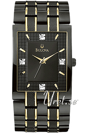 Bulova Diamond Czarny/Stal 98D004