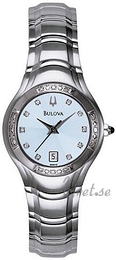 Bulova Diamonds Dam Biały/Stal Ø27 mm 96R02