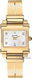 Bulova Diamonds Dam Biały/Stal w odcieniu złota Ø24 mm 97P000