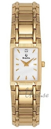 Bulova Diamonds Dam Biały/Stal w odcieniu złota Ø18 mm 97Y00