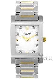 Bulova Diamonds Dam Biały/Stal Ø21 mm 98P39