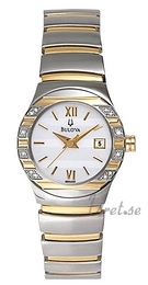 Bulova Diamonds Dam Biały/Stal Ø27 mm 98R000