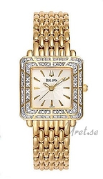 Bulova Diamonds Dam Biały/Stal w odcieniu złota Ø26 mm 98R001