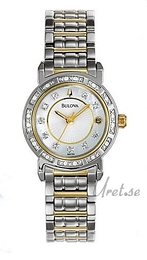 Bulova Diamonds Dam Biały/Stal Ø26 mm 98R104