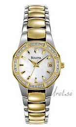Bulova Diamonds Dam Biały/Stal Ø28 mm 98R106