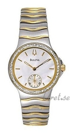 Bulova Diamonds Dam Biały/Stal Ø29 mm 98W12