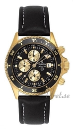 Bulova Marine Star Herr Czarny/Skóra Ø40 mm 98H39