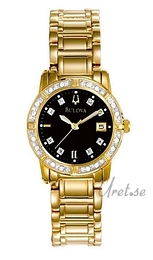 Bulova Marine Star Dam Czarny/Stal w odcieniu złota Ø26 mm 98R108