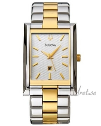 Bulova Bracelet Herr Srebrny/Stal 33x29 mm 98B001
