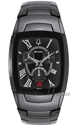 Bulova Bracelet Herr Czarny/Stal Ø33 mm 98H41