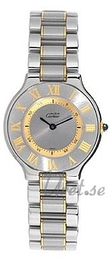Cartier 21 Must Srebrny/Stal Ø34 mm W10072R6