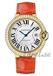 Cartier Ballon Blue Srebrny/Skóra Ø42 mm WE900751