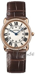 Cartier Ronde Srebrny/Skóra Ø28 mm WR000351