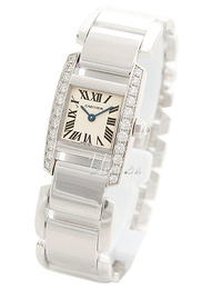 Cartier Tankissime Srebrny/18 karatowe białe złoto WE70039H