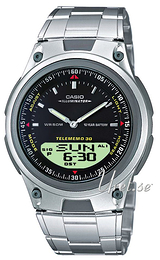 Casio Collection Czarny/Stal Ø40 mm AW-82D-1AVES