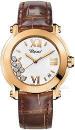 Chopard Happy Sport Biały/Skóra 27/7471-5002
